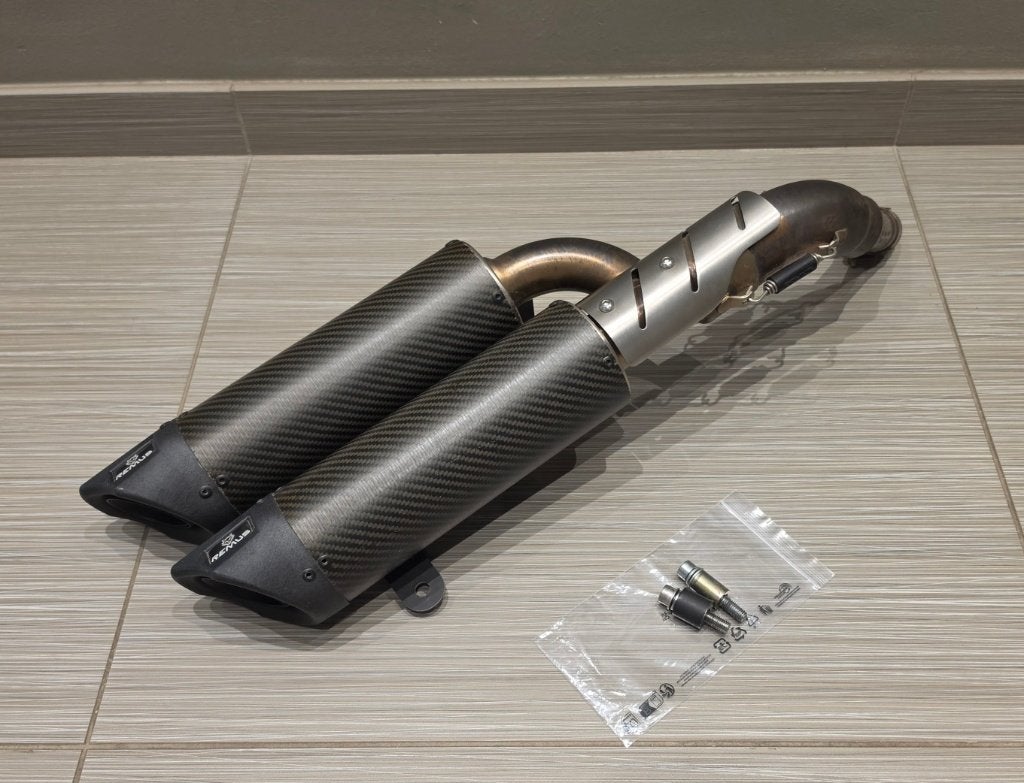 Remus Dual Flow Carbon Vespa GTS / GTV / HPE, Ophalen of Verzenden, Zo goed als nieuw