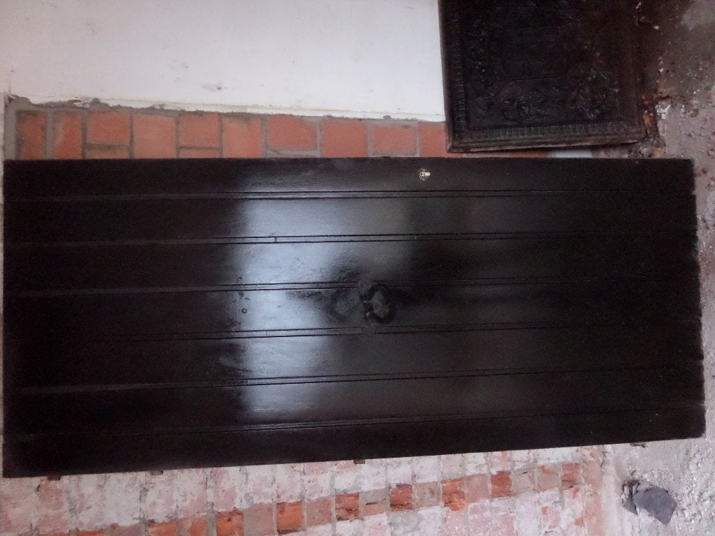 houten voordeur, Ophalen, Gebruikt, 80 tot 100 cm, Buitendeur