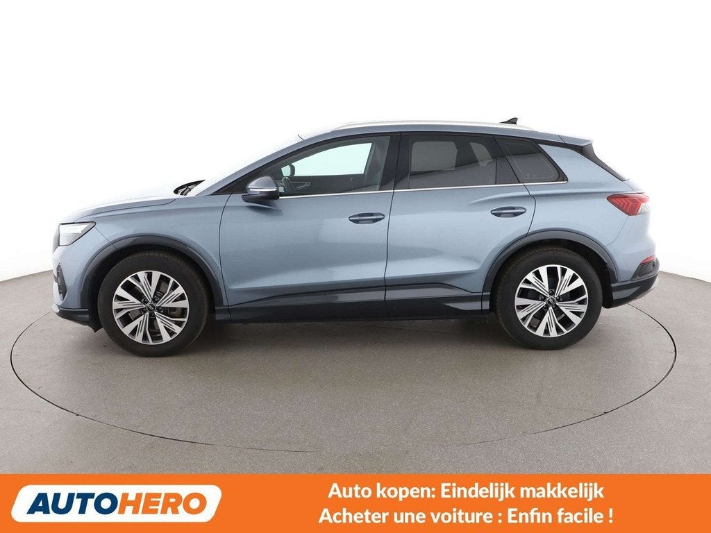 Audi Q4 e-tron 45 e-tron (bj 2024, automaat), Automaat, Gebruikt, Blauw, https://public.car-pass.be/vhr/bb2229ec-abc6-4ada-aa06-b796585bfbff