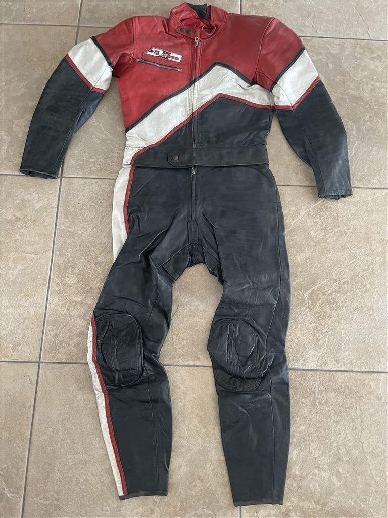 Vintage 70s - Dainese Leer - Motorpak - racepak maat 48, Motoren, Ophalen of Verzenden, Tweedehands