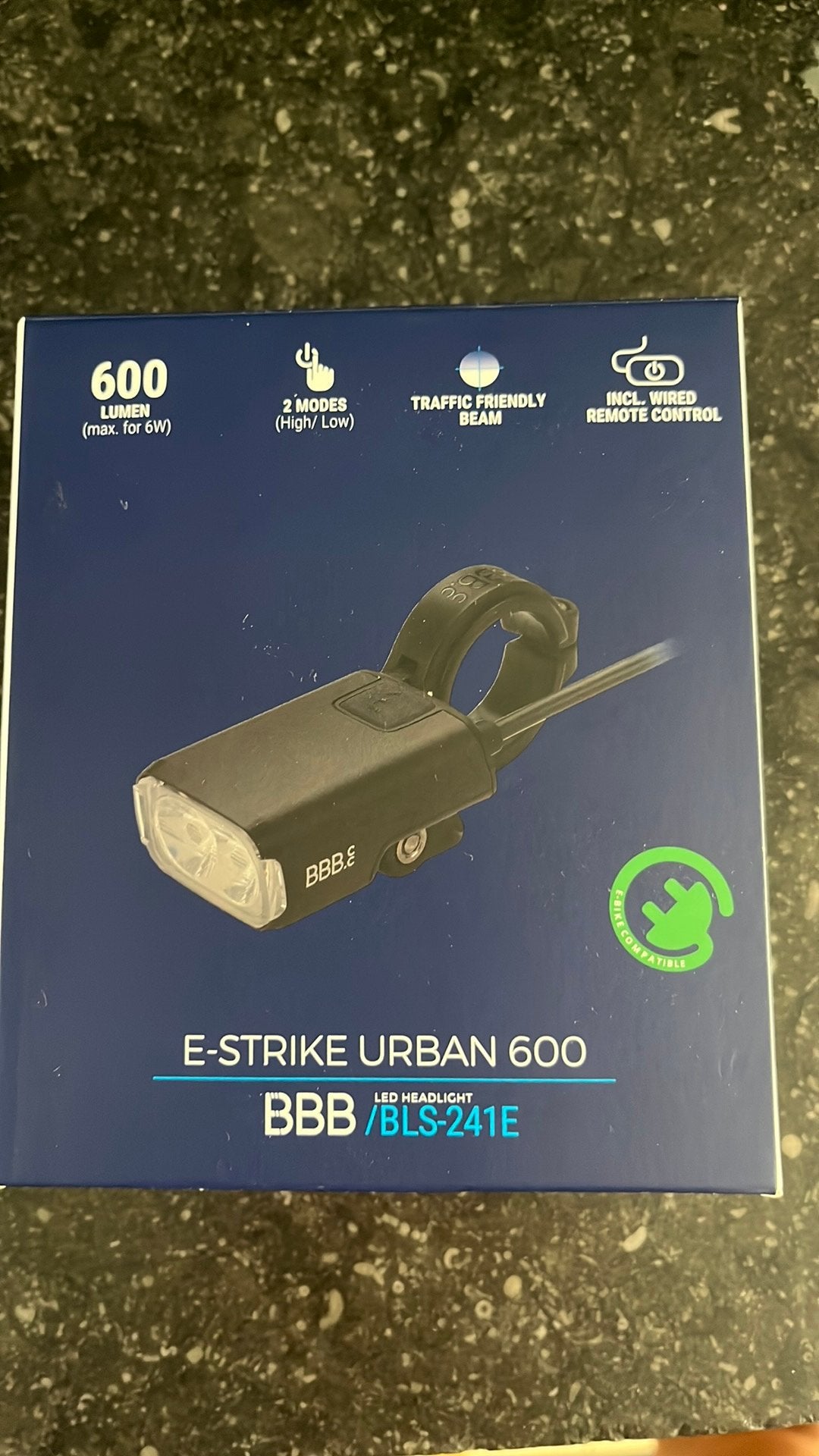 E-strike urban 600 fietslicht voor elektrische fiets, Neuf, Autre, Enlèvement ou Envoi, Phare avant