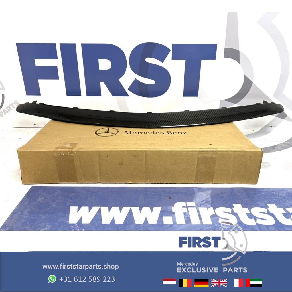 W213 E63 AMG CARBON SPOILER LIP Voorbumper ORIGINELE bumper, Gebruikt, -, Voor, Ophalen of Verzenden