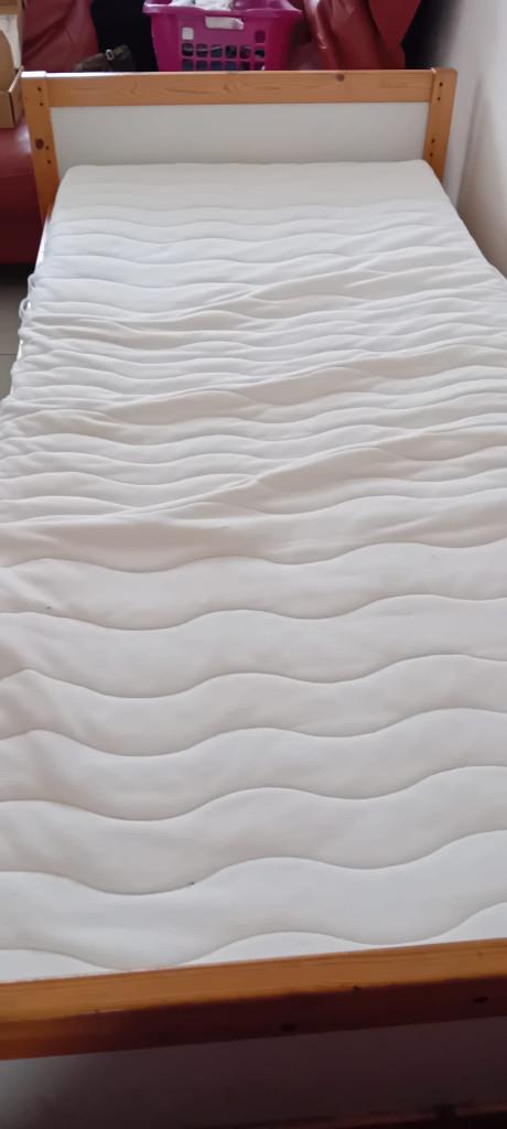 bed 1 persoon, Huis en Inrichting, Slaapkamer | Bedden, Ophalen, Eenpersoons, 210 cm, Hout