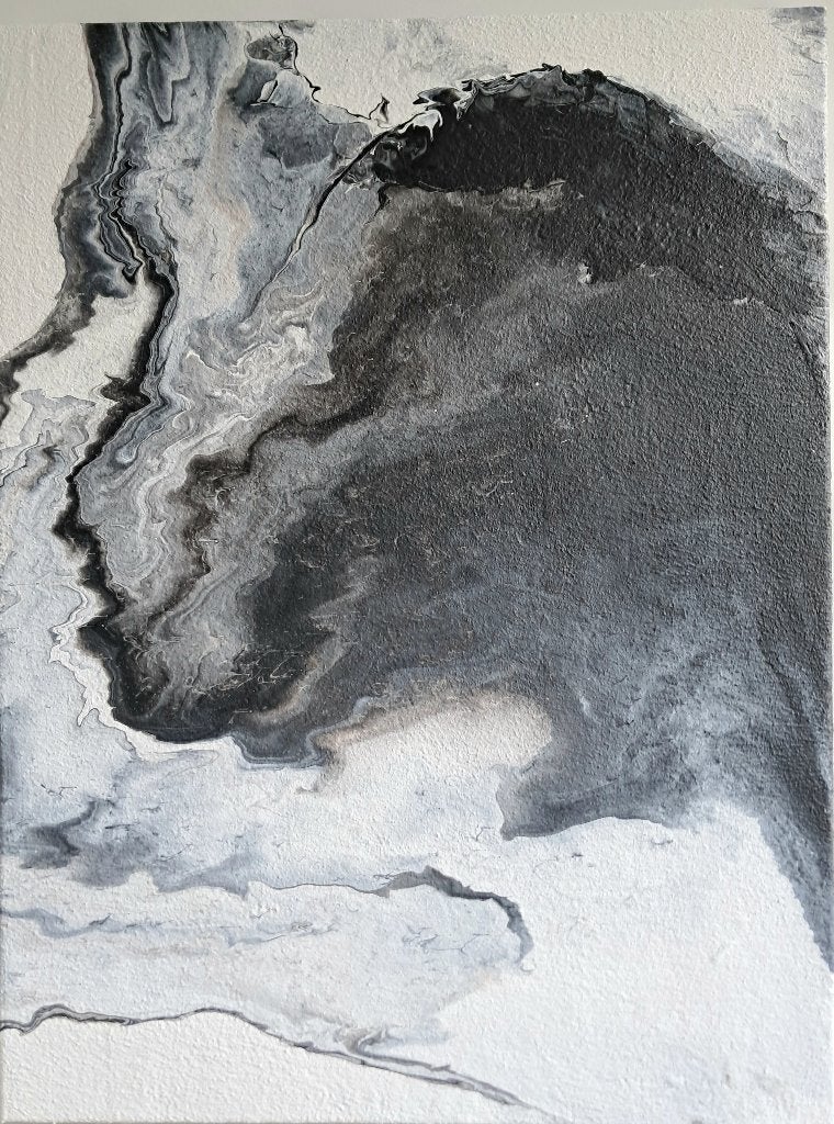 Abstract Modern Acryl canvas 60*80cm, Enlèvement, Signé, Peinture acrylique, Abstrait
