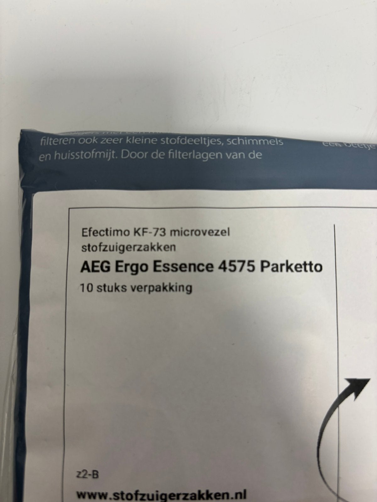 Nieuwe stofzuiger zakken aeg ergo essence 4575 parketto, Ophalen of Verzenden, Nieuw, AEG