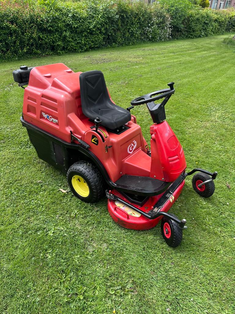 Gianni Ferarri Top Green Zitmaaier - Perfecte Staat, Tuin en Terras, Zitmaaiers, Ophalen, Gebruikt, Opvangbak, 90 tot 120 cm