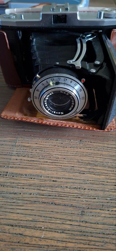Agfa Isolette vintage camera met leren etui”, Ophalen