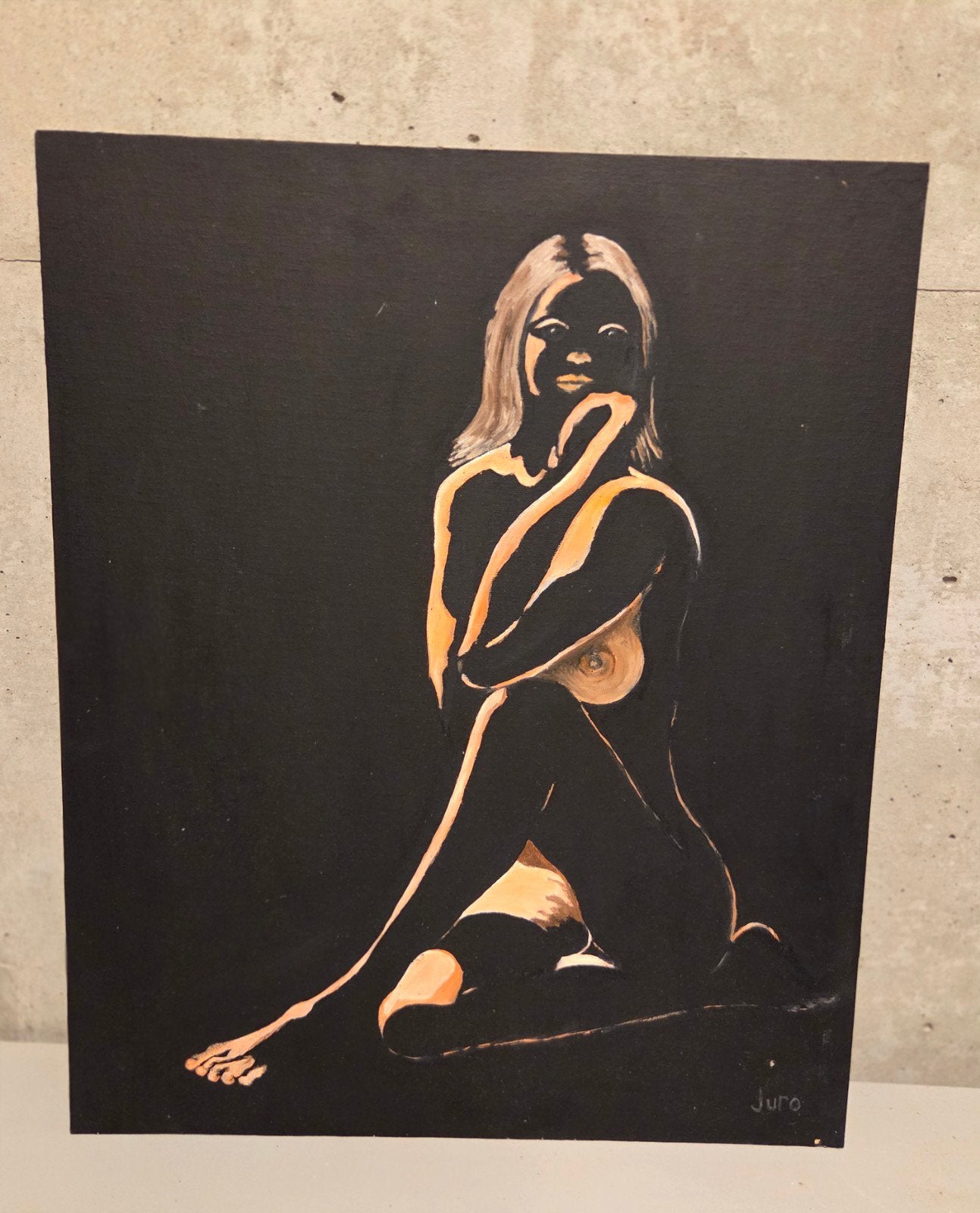 Schilderij naakte vrouw, Enlèvement