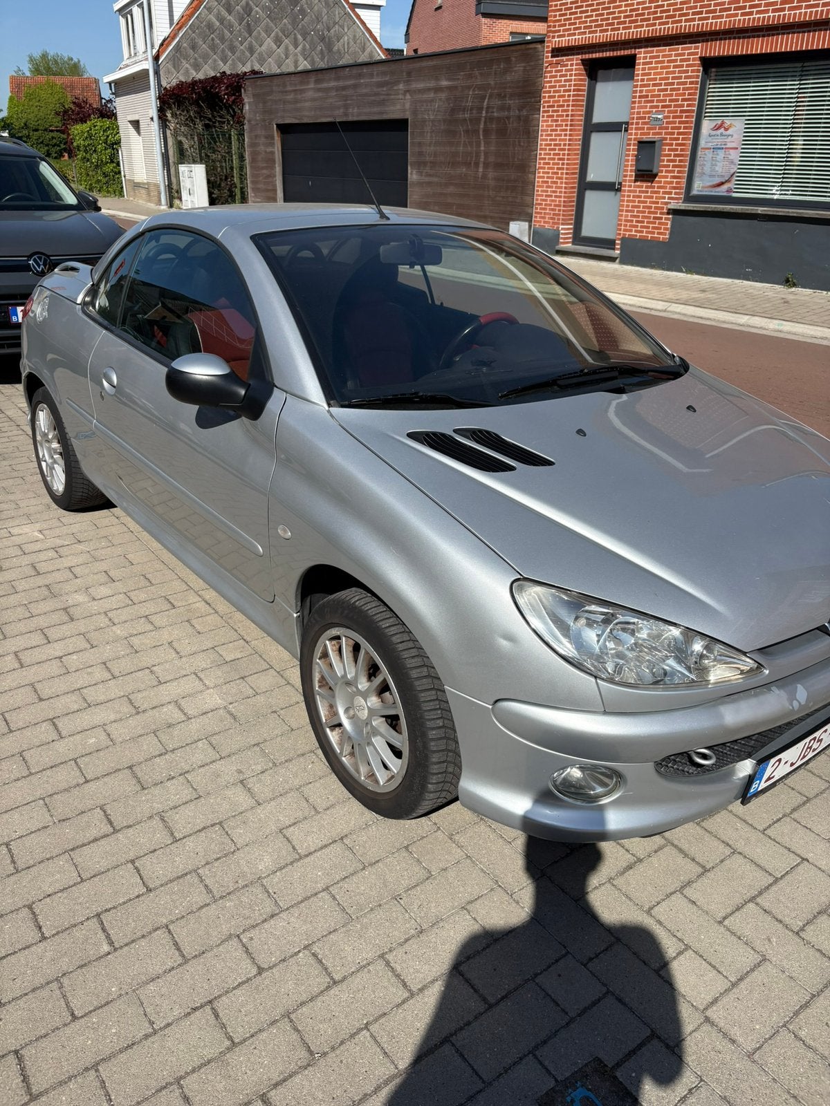 206 cc gelieve goed de tekst te lezen, Autos, Cuir, Argent ou Gris, Cabriolet, Boîte manuelle