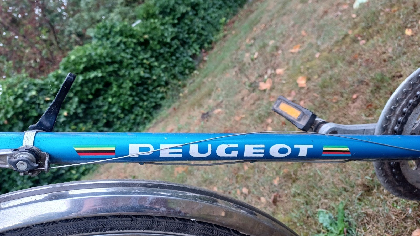Retro koersfiets Peugeot, Enlèvement