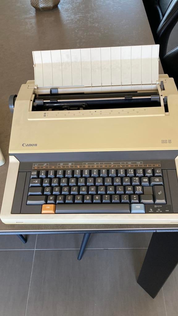 Typemachine Canon ES 5, Ophalen, Gebruikt