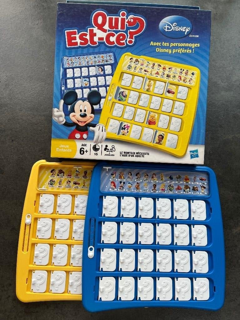Qui est-ce, edition Disney, àpd 6 ans, 2 joueurs, 1 ou 2 joueurs, Enlèvement ou Envoi, Comme neuf, HASBRO