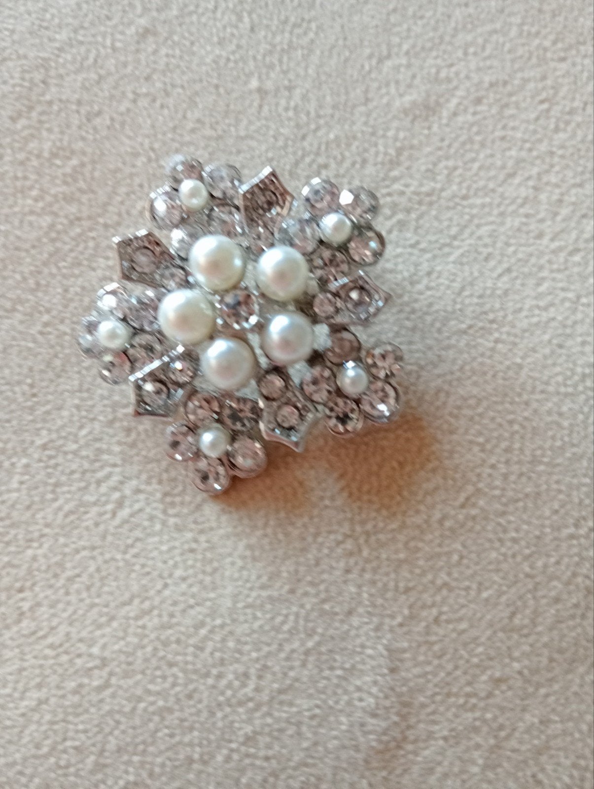 bloemvormige vintage broche., Ophalen of Verzenden