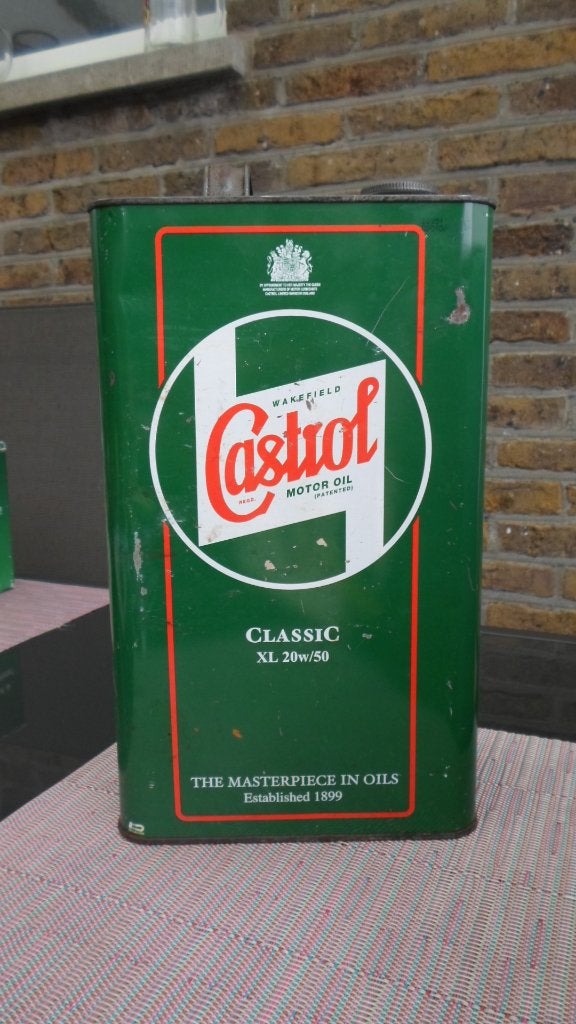 lege castrol olie bus, Ophalen, Gebruikt, Verpakking