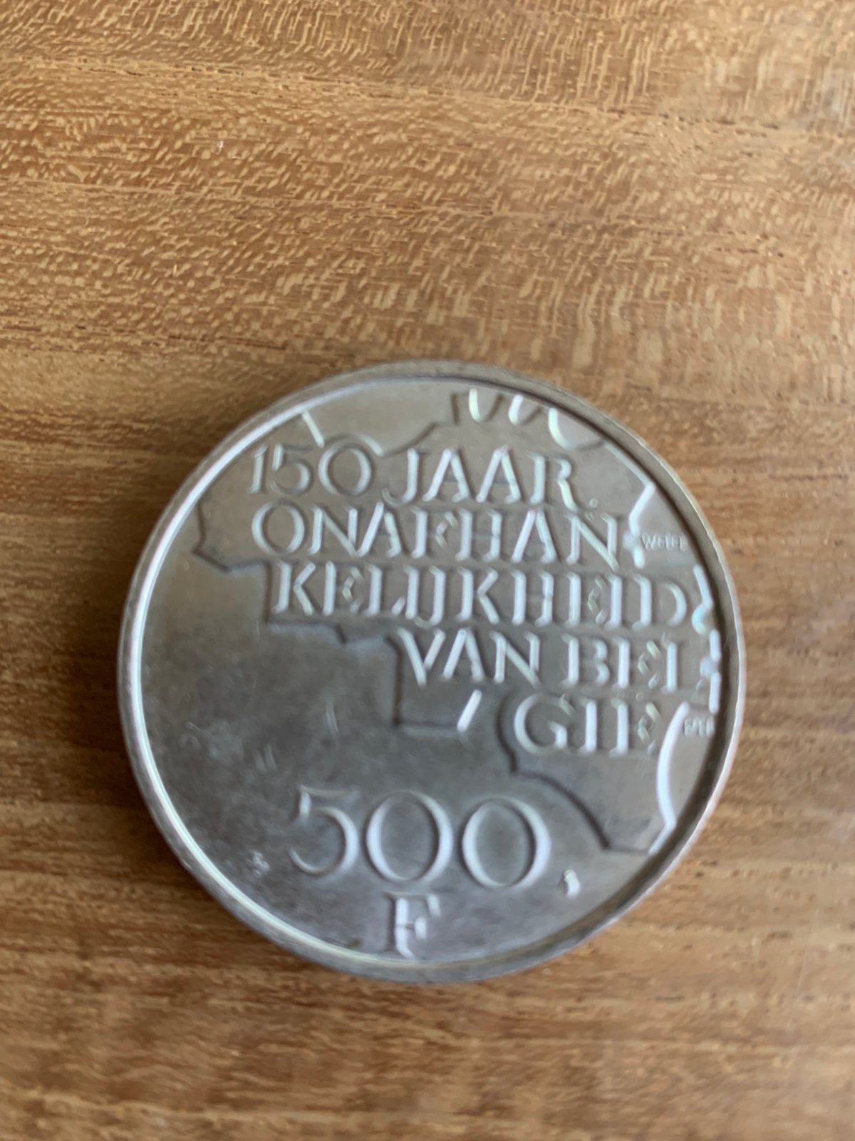 Belgische herdenkingsmunt van 500 frank, Postzegels en Munten, Ophalen, Verzilverd