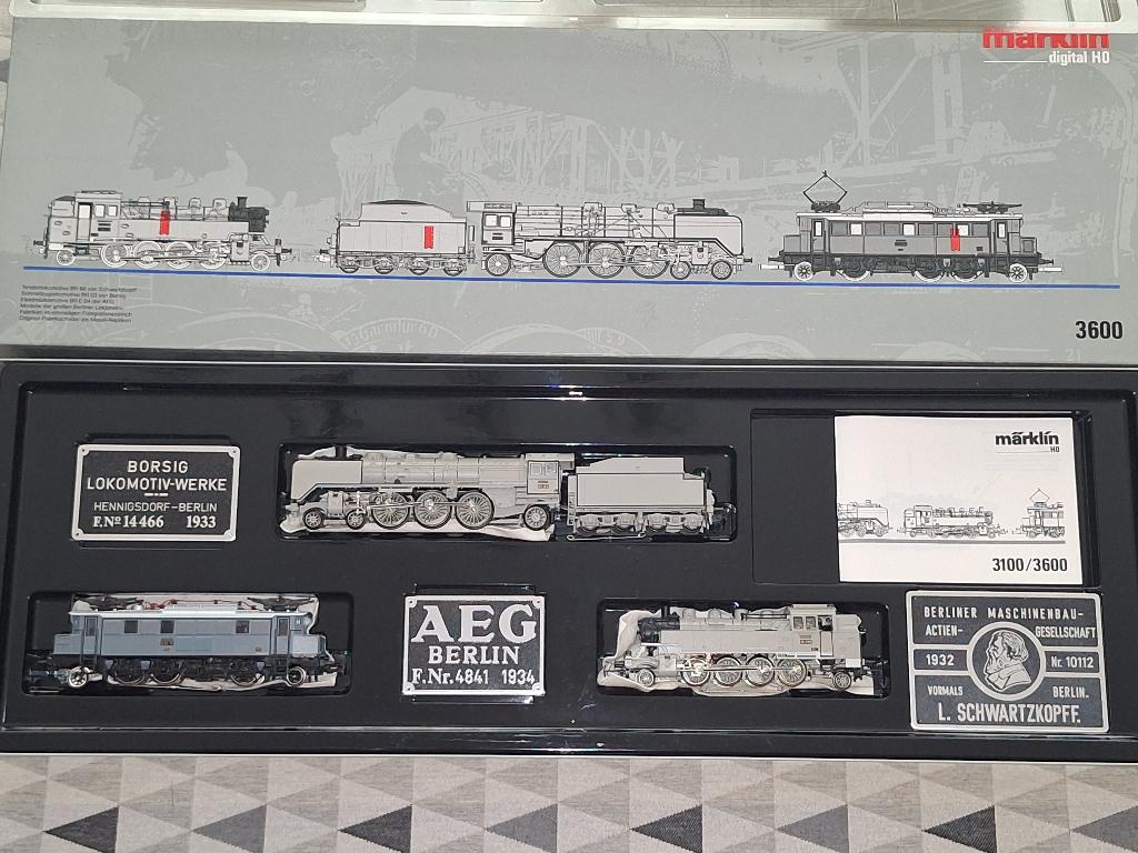 Märklin HO 3600 set 3 locomotieven "750 Jahre Berlin“ DRG, Enlèvement ou Envoi, Comme neuf, Locomotive, Märklin
