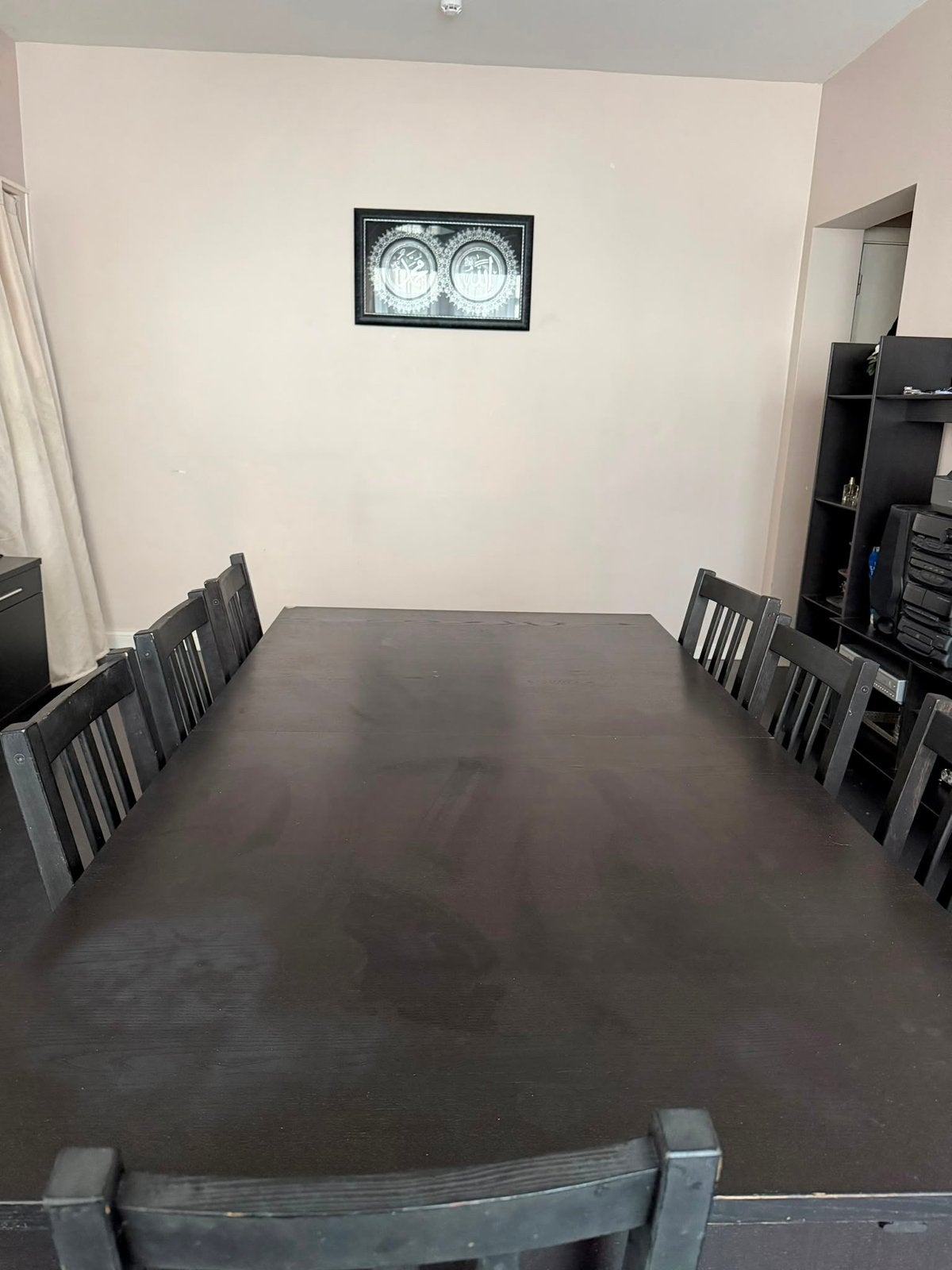 Salle a manger + buffet + miroir + vitrine