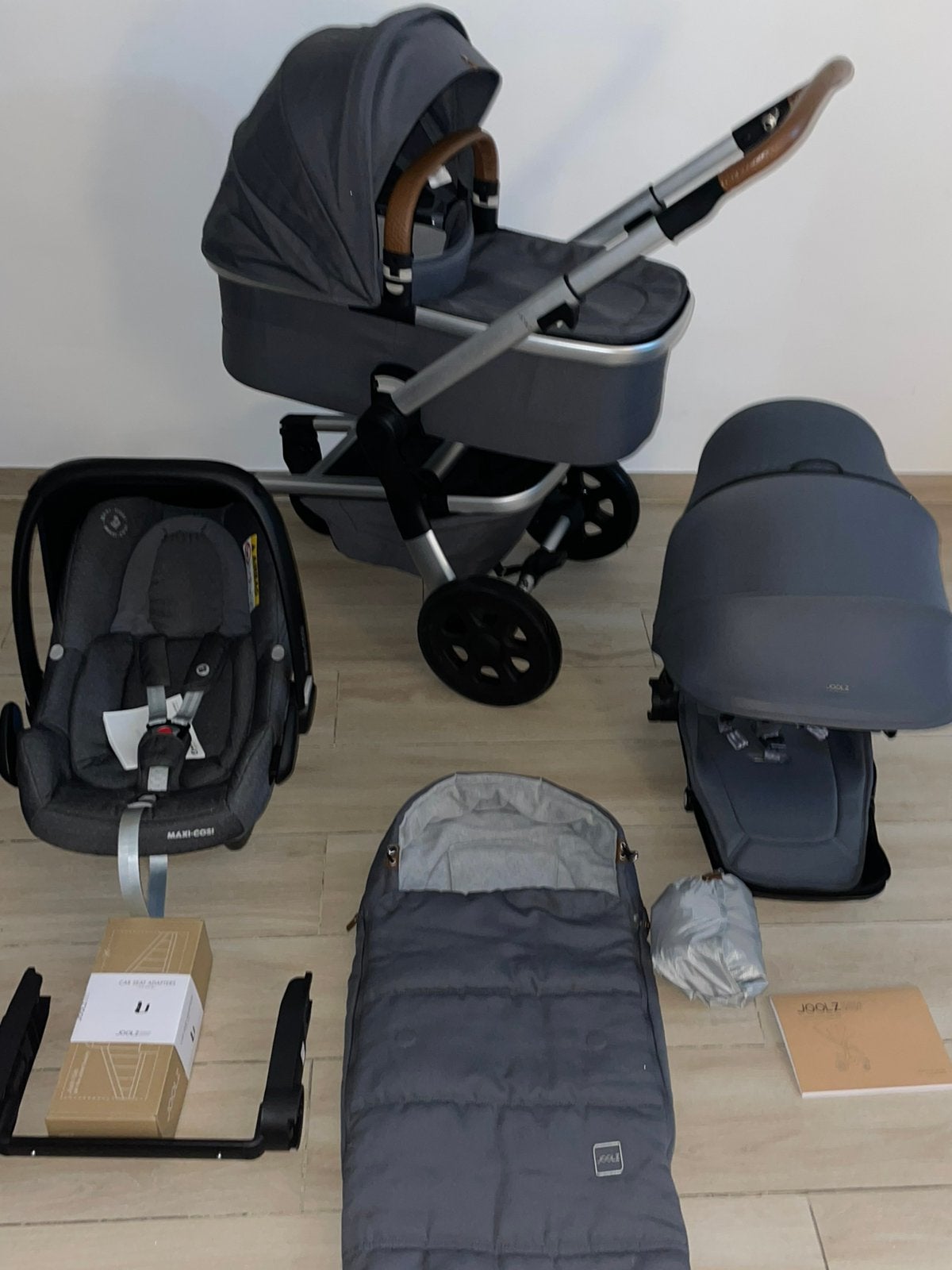 Joolz Hub Gorgeous Grey 3-in-1 Compleet Set, Ophalen of Verzenden, Zo goed als nieuw, W, Babygeluk