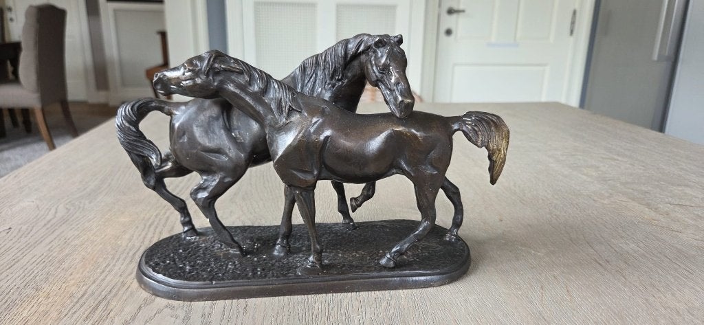 decoratief beeld met paarden Engelse stijl, Verzamelen, Ophalen