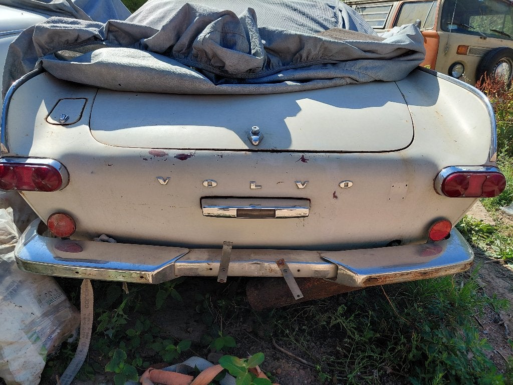 VOLVO 1800S 1969 ROESTVRIJ EN  ROOD, Auto's, Achterwielaandrijving, Zwart, Leder, Handgeschakeld