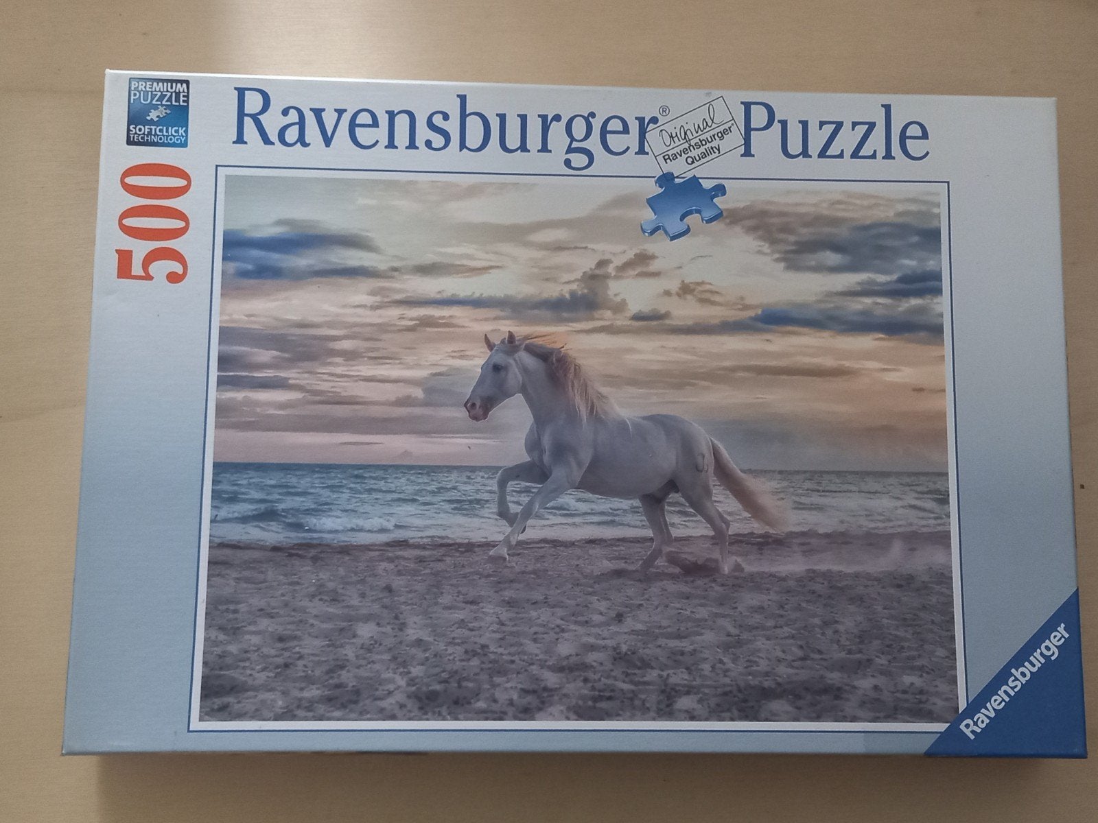 Puzzel 5000 stuks - Paard op het strand, Ophalen of Verzenden, 500 t/m 1500 stukjes, Gebruikt, Legpuzzel
