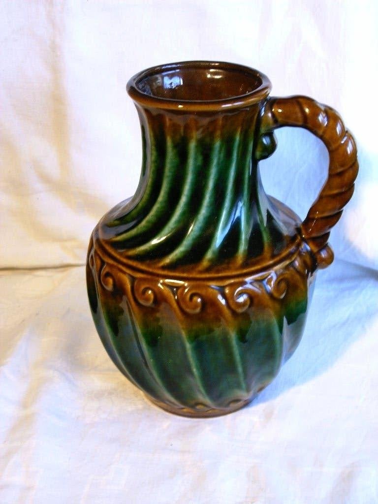Le vase à carafe rétro allemand de Carstens., Maison & Meubles, Accessoires pour la Maison | Vases, 26 cm, Enlèvement ou Envoi
