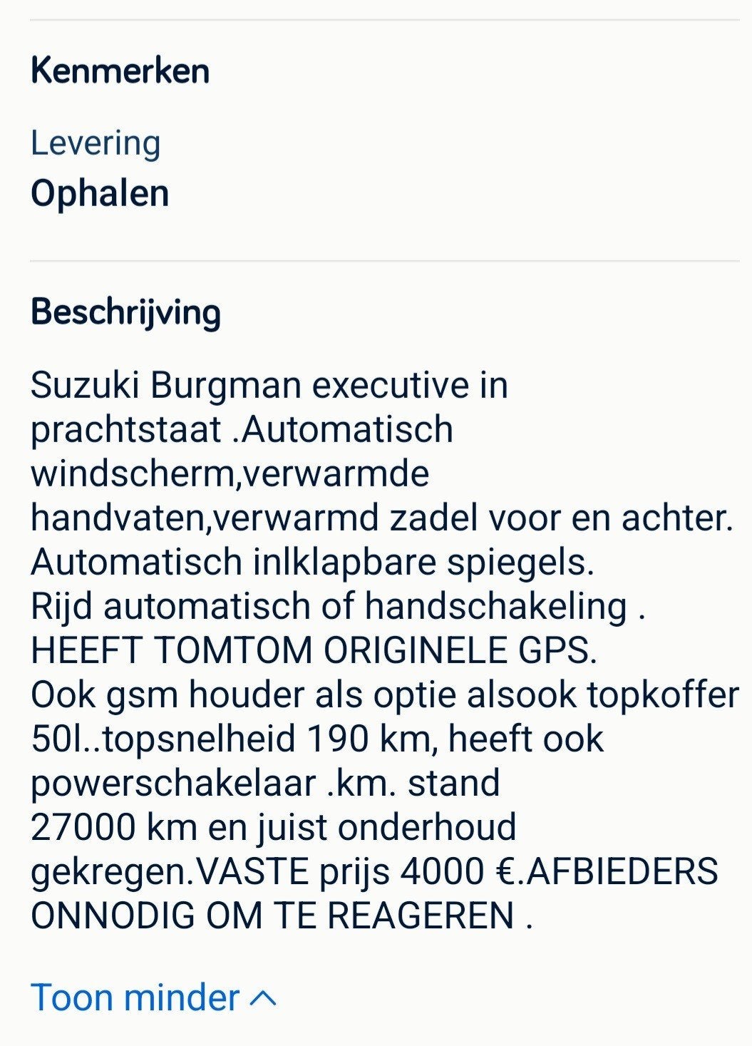 Suzuki Burgman 650cc, Motos, Particulier