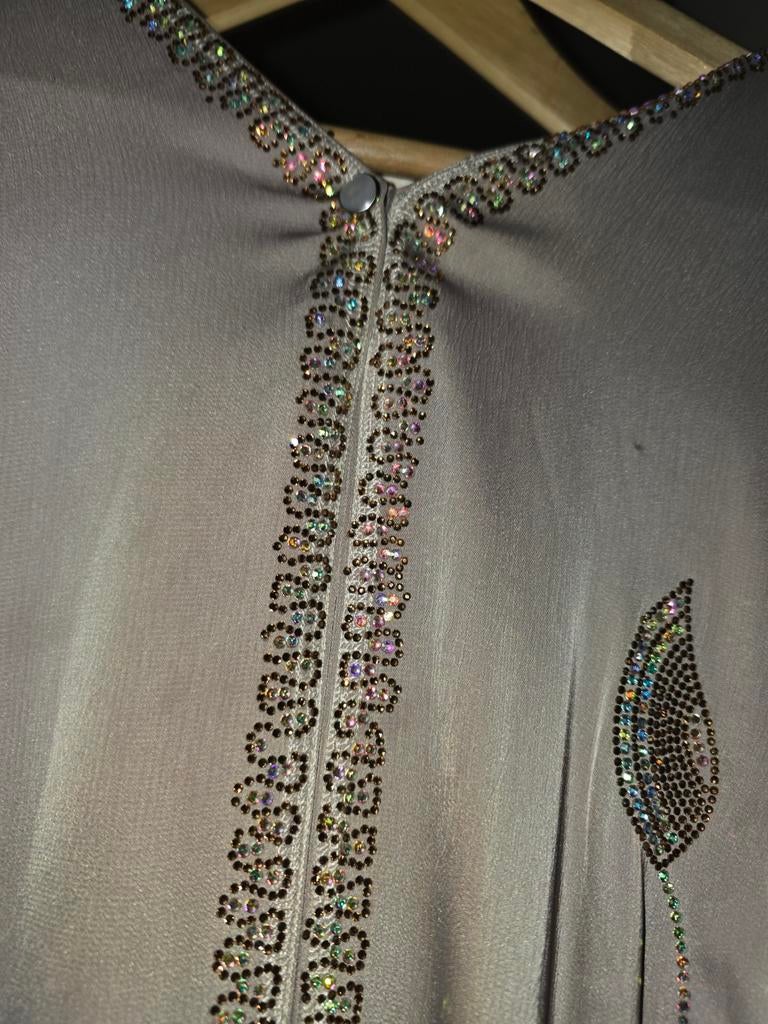 Prachtige abaya vlindermodel nieuw met steentjes maat M t/m, Ophalen of Verzenden, Maat 38/40 (M)