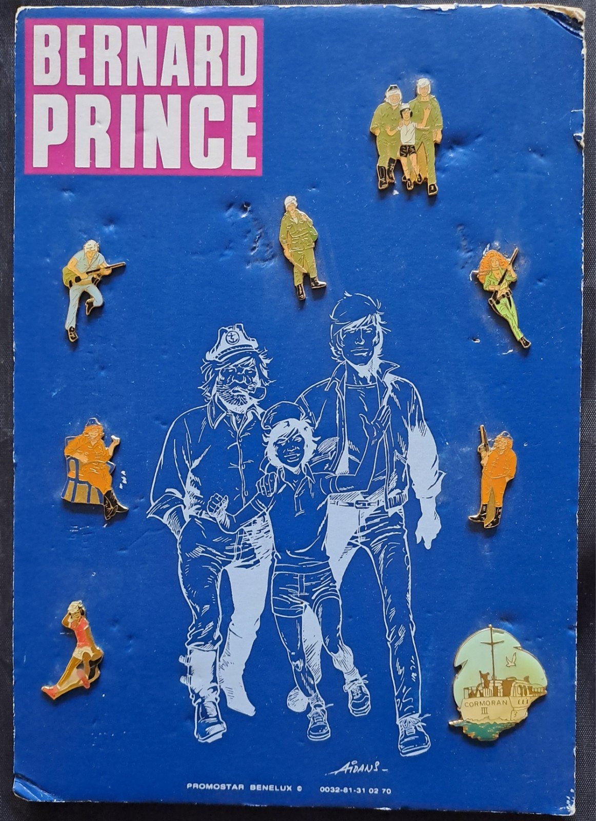 Bernard Prince Display met de 8 verschillende pins, Enlèvement ou Envoi