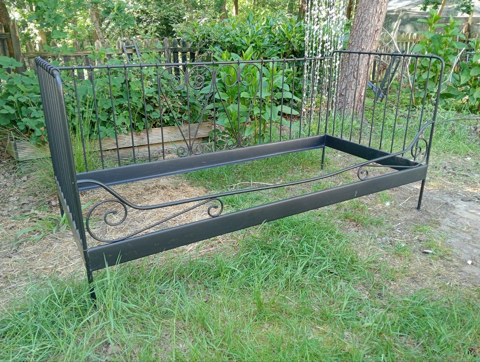 Metalen eenpersoonsbed Ikea Meldal, 90 cm, Une personne, Enlèvement, Utilisé