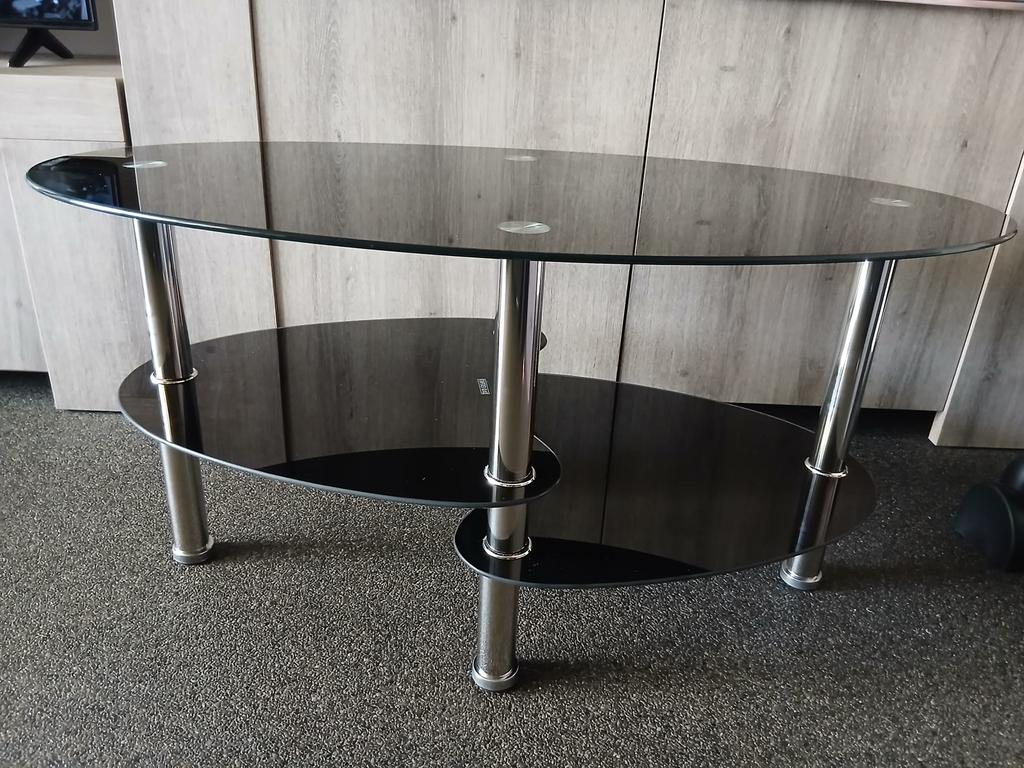 Salontafel ovaal zwart, Kinderen en Baby's, Speelgoed | Buiten | Trampolines, Ophalen, Nieuw