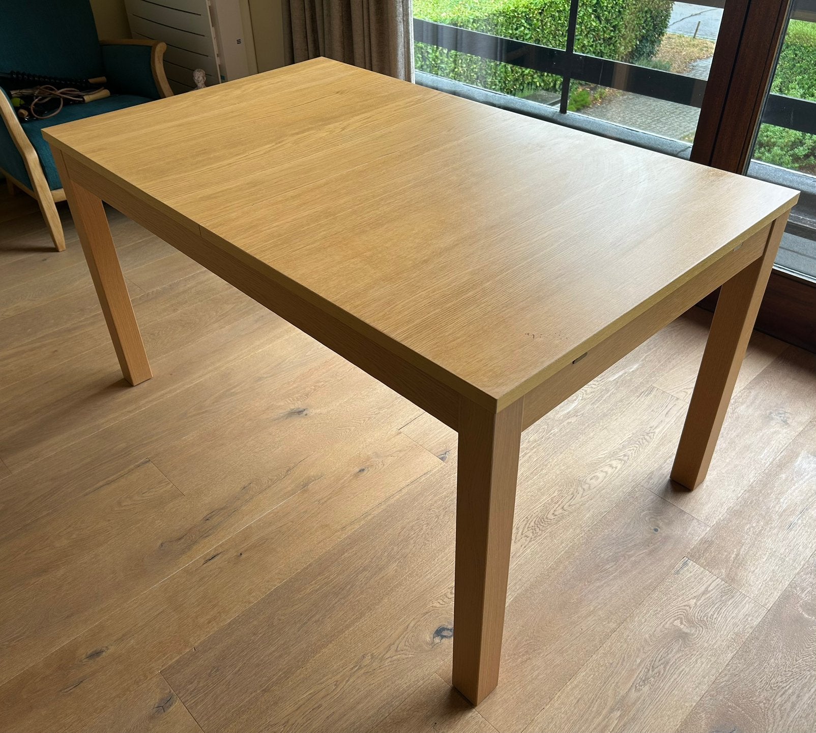 Uitschuifbare eettafel 140-180-220cm, Huis en Inrichting, Tafels | Eettafels, Ophalen, Zo goed als nieuw