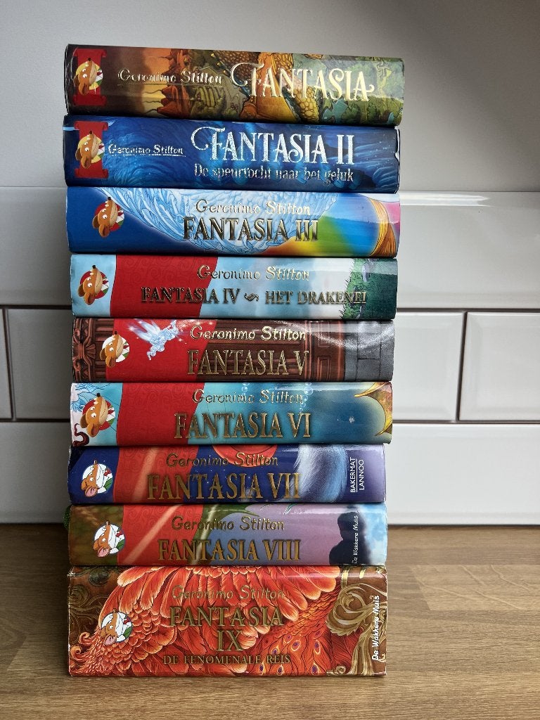 Geronimo Stilton – Fantasia, boeken 1 t.e.m. 10., Boeken, Fictie algemeen, Geronimo Stilton, Ophalen, Gelezen
