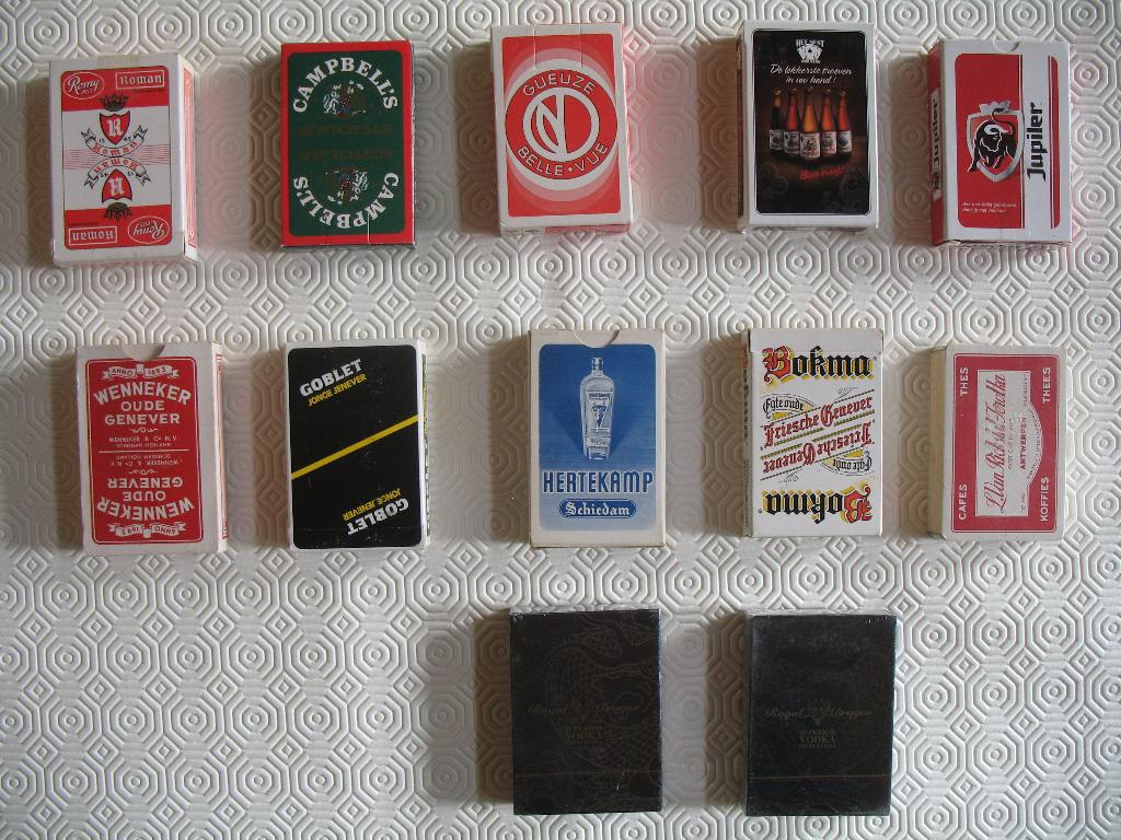 Speelkaarten, dranken, 12 blokken, Verzamelen, Ophalen of Verzenden, Speelkaart(en)