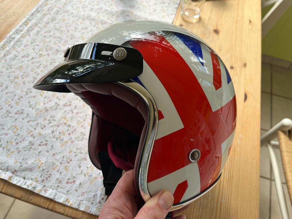 retro helm, Motoren, Heren, Jethelm, Ophalen of Verzenden, Nieuw zonder kaartje