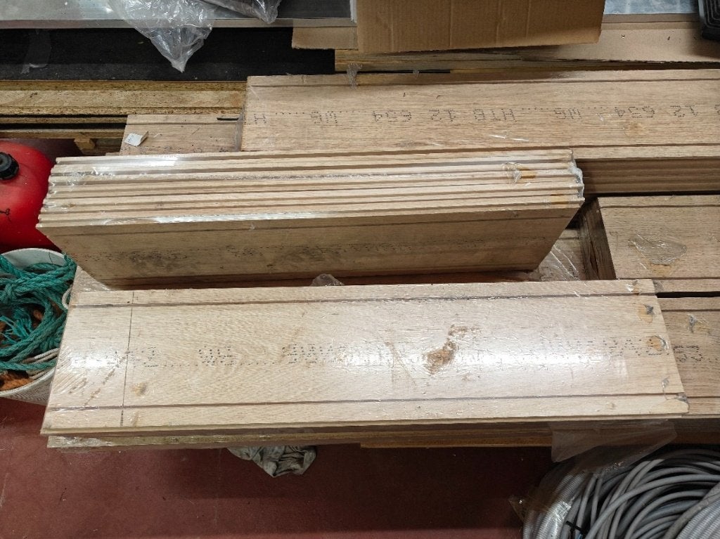 Massieve eikenhouten vloerplanken, Doe-het-zelf en Bouw, Hout en Planken, Nieuw, Plank, Eiken, Minder dan 200 cm, Minder dan 25 mm