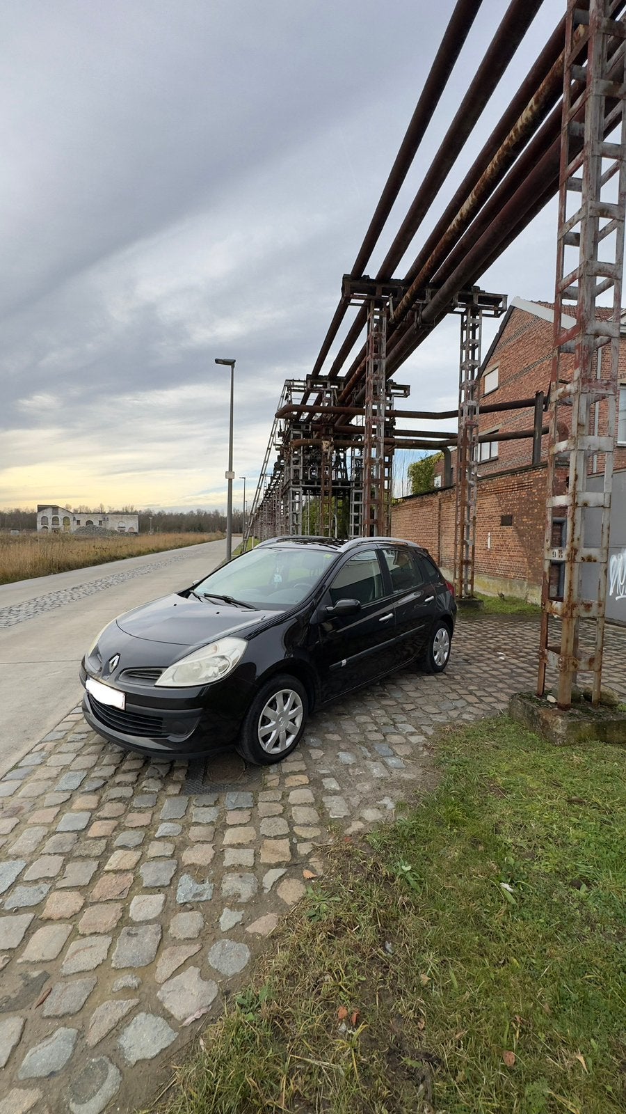 Renault Clio grandtour 2008, Auto's, Renault, Zwart, Diesel, 5 deurs, Particulier