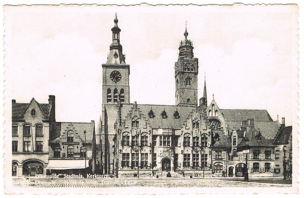 Lot van 7 oude/vintage postkaarten Diksmuide, Enlèvement, 1940 à 1960, Non affranchie, Flandre Occidentale