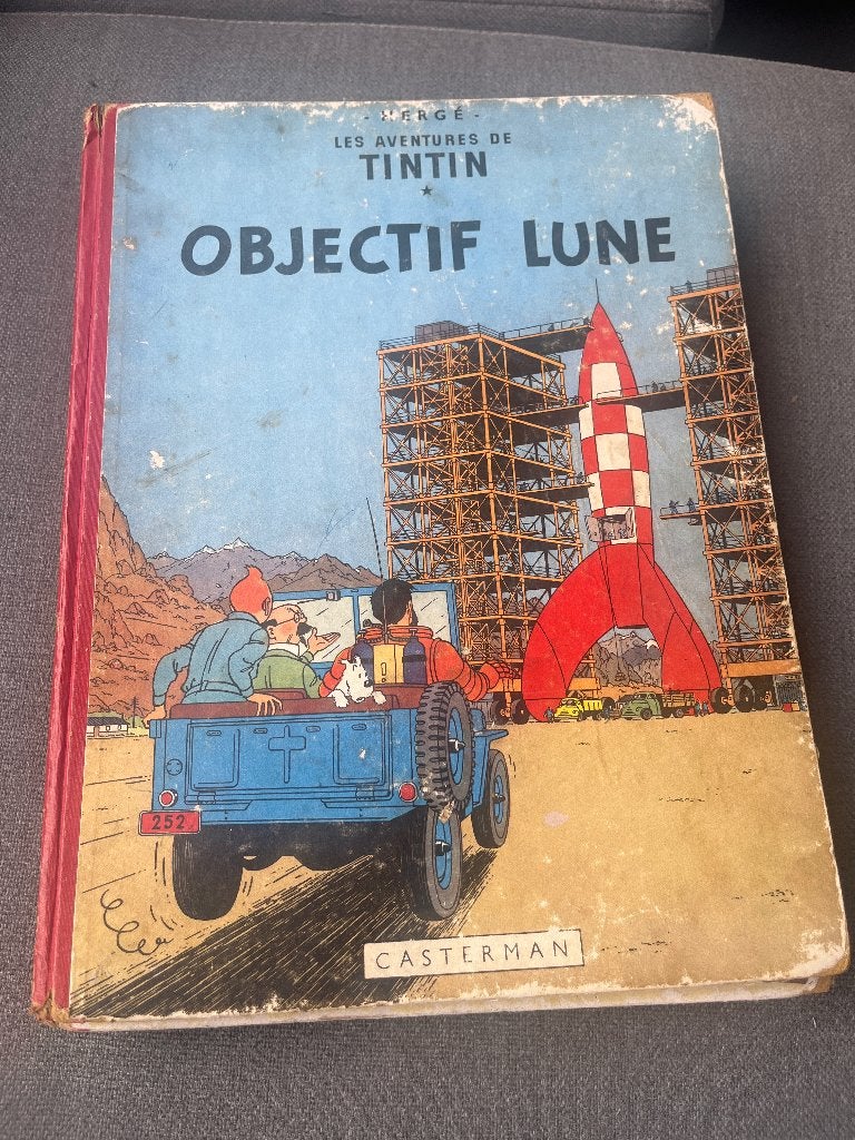 4 Tintin Kuifje albums herge origineel in goede staat, Boeken, Ophalen of Verzenden, Gelezen, Hergé