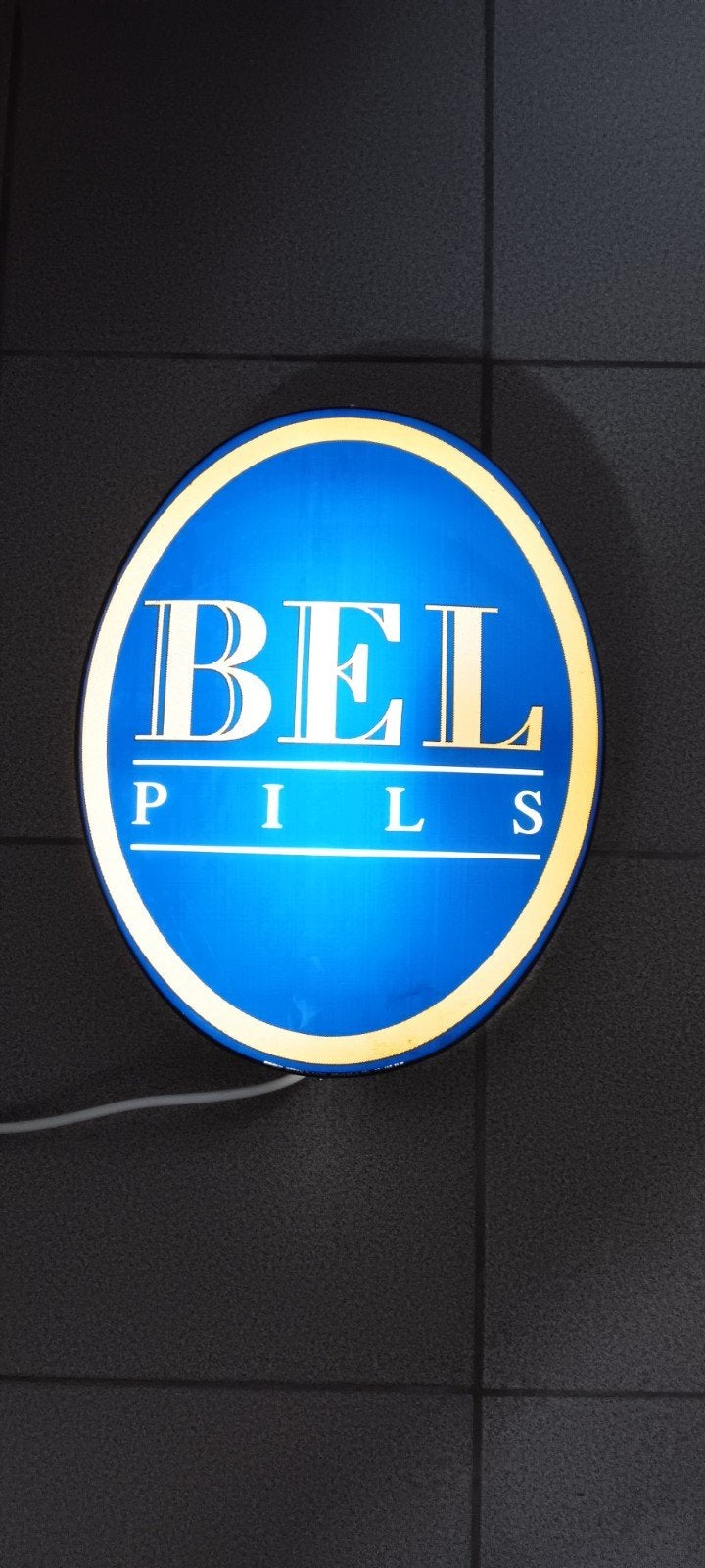 BEL Pils lichtreclame, Ophalen of Verzenden