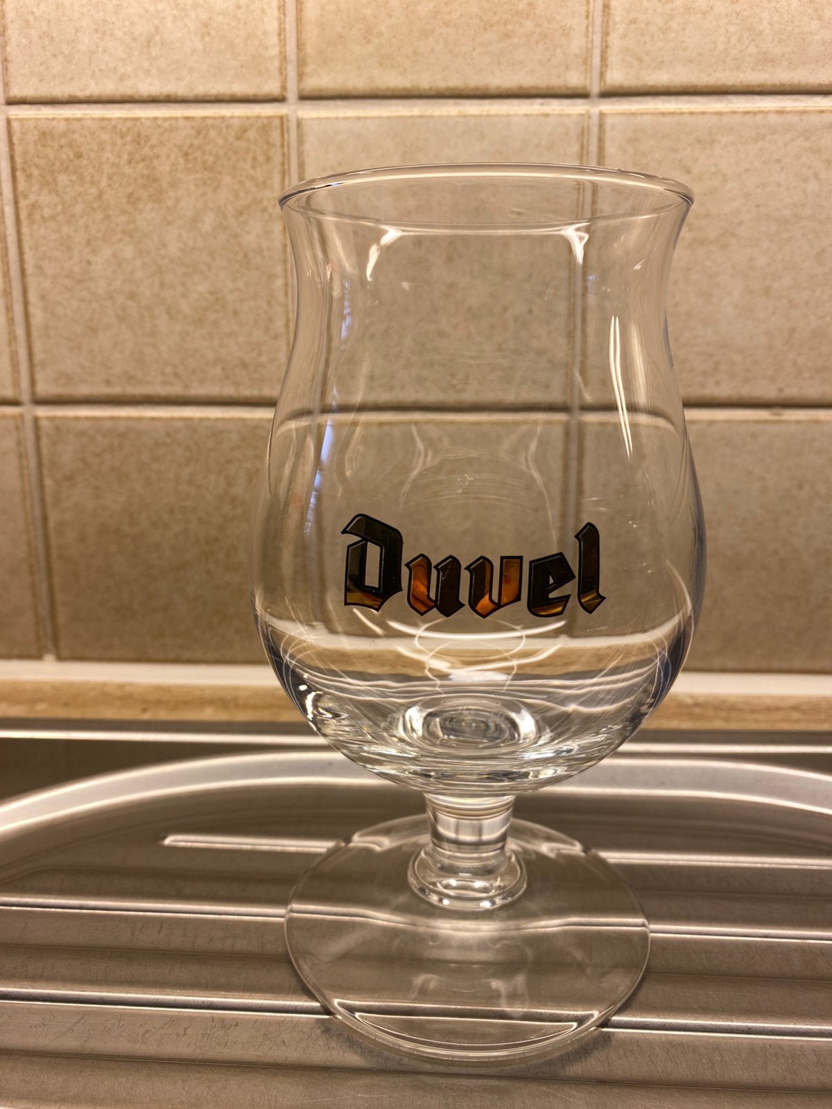 Glas DUVEL, Ophalen, Zo goed als nieuw