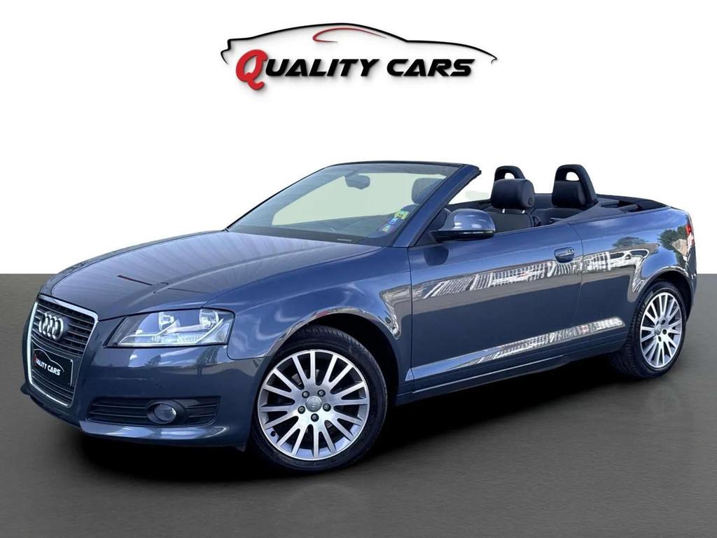 Audi A3 1.9 TDI | Cabrio | Navi | CarPlay | Garantie, 4 zetels, Electronic Stability Program (ESP), Gebruikt, Zwart