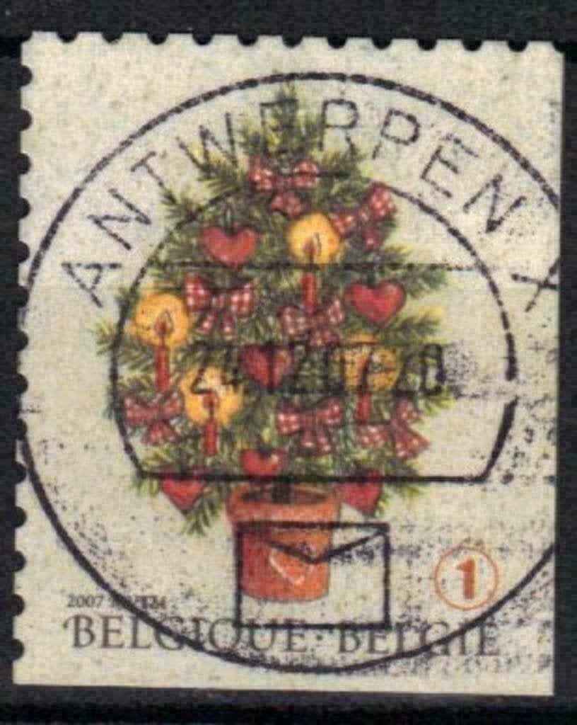 Belgie 2007 - Yvert 3718 /OBP 3714c - Kerstboom (ST), Postzegels en Munten, Postzegels | Europa | België, Verzenden, Gestempeld