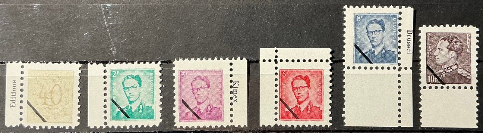 LOT A7. JACOPOST. BAUDOUIN. 6 timbres. neuf, Enlèvement ou Envoi, Neuf, Maison royale