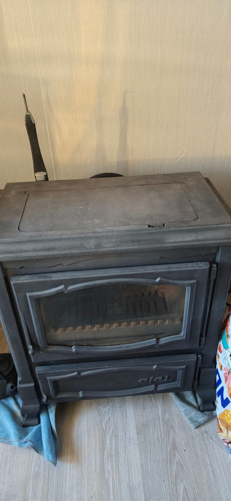 Poêle à bois ou à charbon, Ophalen, Gas, Gaskachel