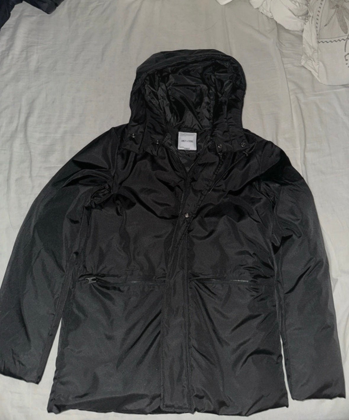 Only en sons jas, Vêtements | Hommes, Vestes | Hiver, Envoi, Comme neuf, Taille 46 (S) ou plus petite, Noir