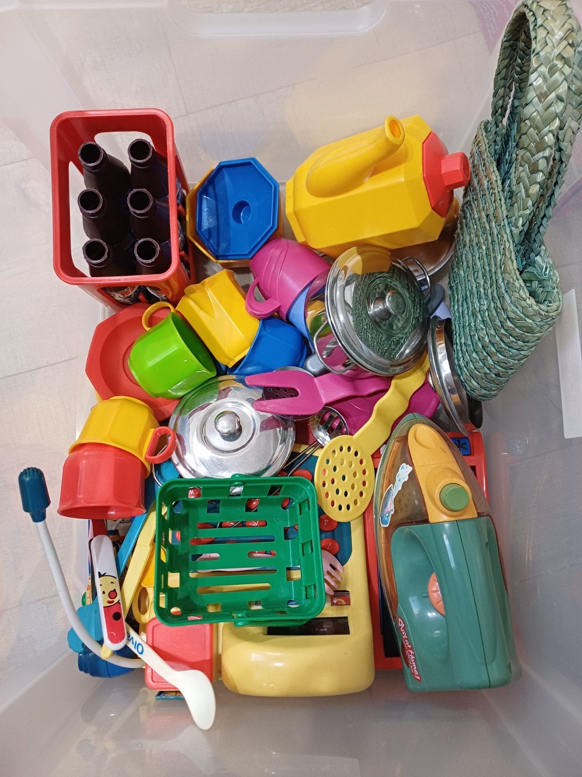 Plastiek en metalen keuken-/ winkel speelgoed, Ophalen, Gebruikt, Kunststof, Speelkeuken-accessoire