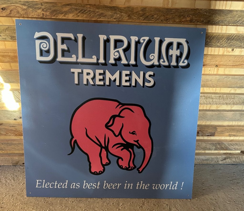 Reclamebord Delirium Tremens, Verzamelen, Ophalen, Nieuw, Reclamebord, Plaat of Schild