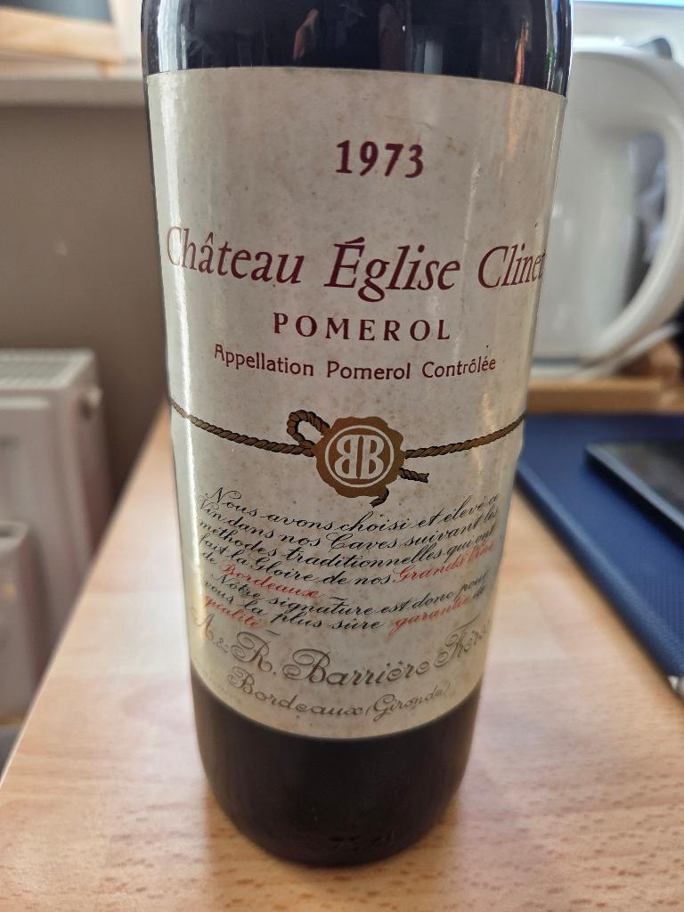 Bouteille de vin pomerol 1973, Collections, Vins, Enlèvement, Comme neuf, France, Vin rouge