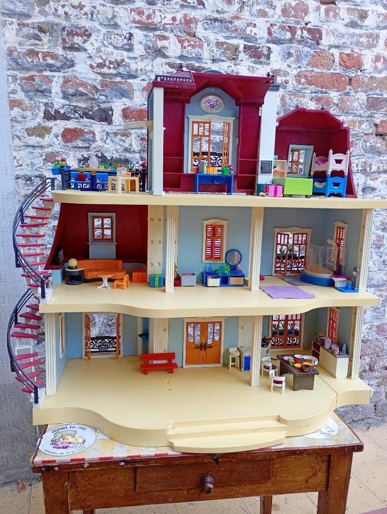 Prachtig groot playmobil huis/villa, Ophalen, Gebruikt, Gebouw, Complete set